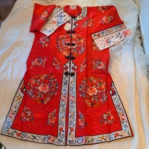 NWT ESME Embroidered Long Duster